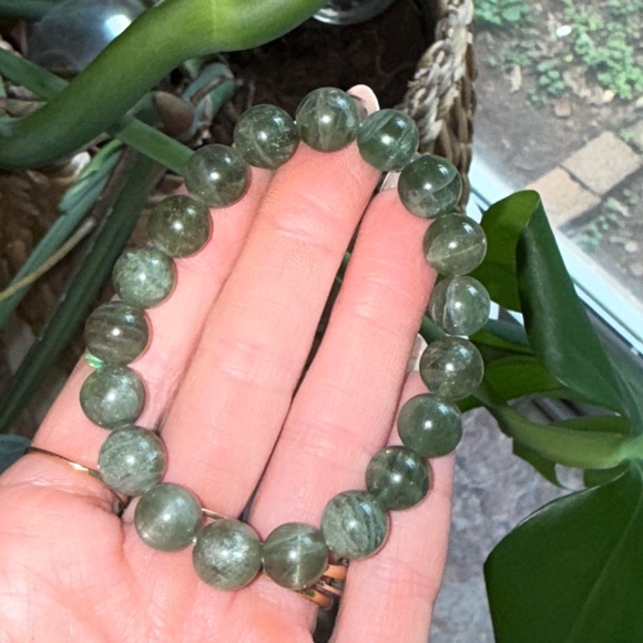 Jewelry - COPY - More rare green Apatite crystal bracelet